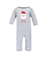 Hudson Baby Baby Boys Hudson Unisex Cotton Coveralls, Santa Reindeer