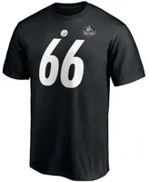 Men's Alan Faneca Black Pittsburgh Steelers Nfl Hall Of Fame Class 2021 Name and Number T-shirt