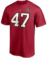 Men's John Lynch Red Tampa Bay Buccaneers Nfl Hall Of Fame Class 2021 Name and Number T-shirt