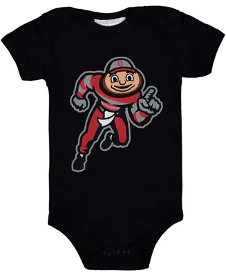 Infant Boys and Girls Black Ohio State Buckeyes Big Logo Bodysuit