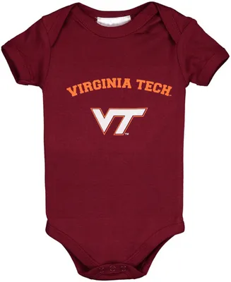 Infant Boys and Girls Maroon Virginia Tech Hokies Arch Logo Bodysuit