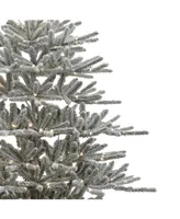 Kurt Adler 7' Pre-Lit Led Vail Flocked Pine Tree