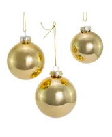 Kurt Adler 60-80 Mm Shiny Glass Ball Ornaments 20 Piece Set