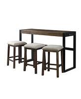 Picket House Furnishings Enrico 4-Piece Multipurpose Bar Table Set