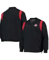 Nike Men's Black Ohio State Buckeyes Rev Pullover Windbreaker Jacket