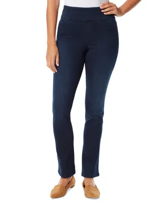 Gloria Vanderbilt Petite Amanda High Rise Slim-Fit Pull-On Jeans