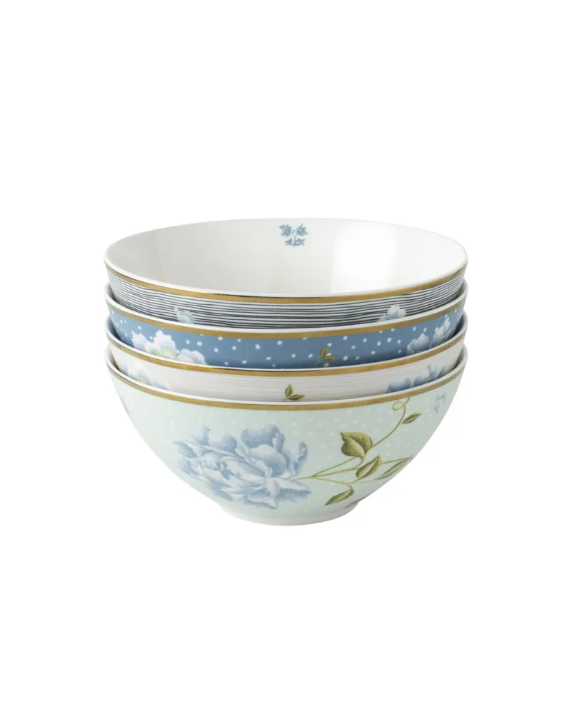 Laura Ashley Heritage Collectables Mixed Designs Bowls in Gift Box, Set of 4