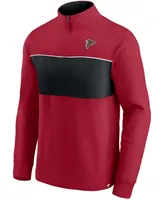 Men's Red and Black Atlanta Falcons Block Party Quarter-Zip Jacket