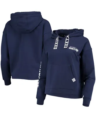 Women's College Navy Seattle Seahawks Staci Pullover Hoodie