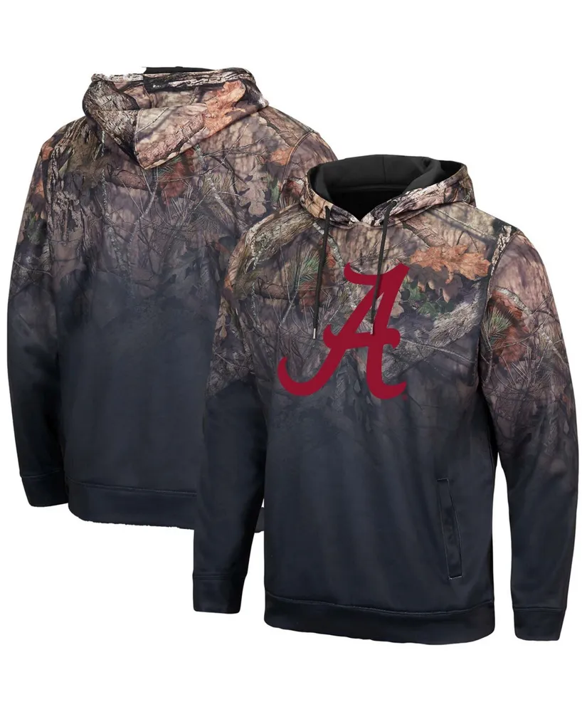 Men's Black Alabama Crimson Tide Mossy Oak Pullover Hoodie