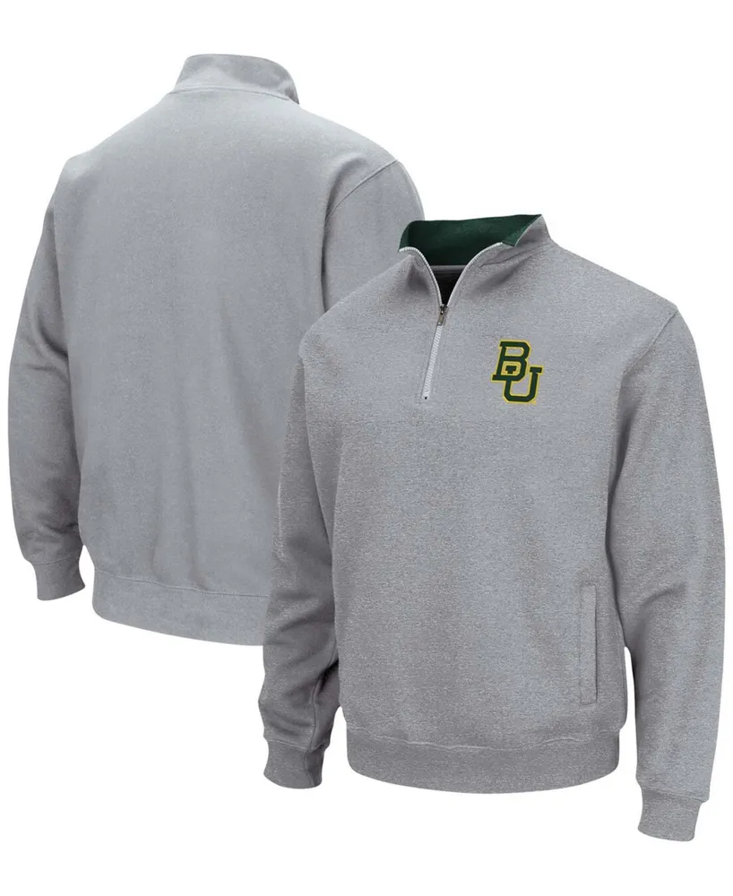 Men's Heathered Gray Baylor Bears Tortugas Team Logo Quarter-Zip Jacket