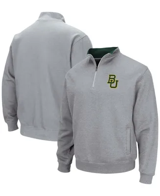 Men's Heathered Gray Baylor Bears Tortugas Team Logo Quarter-Zip Jacket