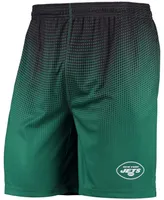 Men's Green, Black New York Jets Pixel Gradient Training Shorts