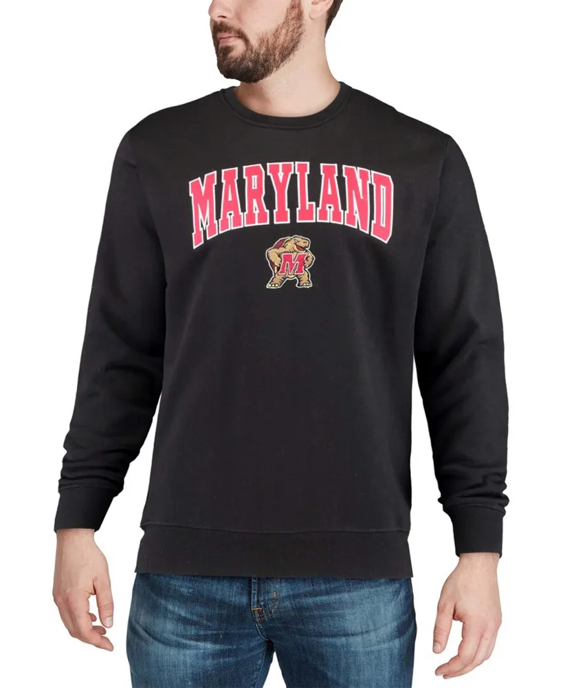 Men's Maryland Terrapins Arch Logo Crew Neck Sweatshirt