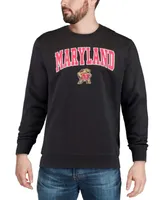 Colosseum Men's Maryland Terrapins Arch and Logo Crew Neck Sweatshirt