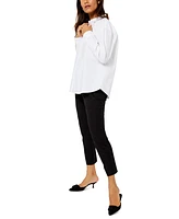 A Pea in the Pod Classic Button Down Maternity Boyfriend Shirt