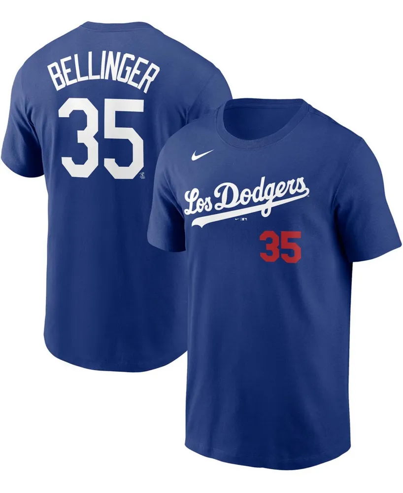 Men's Los Angeles Dodgers Clayton Kershaw Nike Black Name & Number T-Shirt