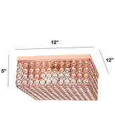 Lalia Home Glam 2 Light Square Flush Mount