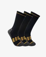 Caterpillar Men's Half Cushion Crew Socks, Pack of 3