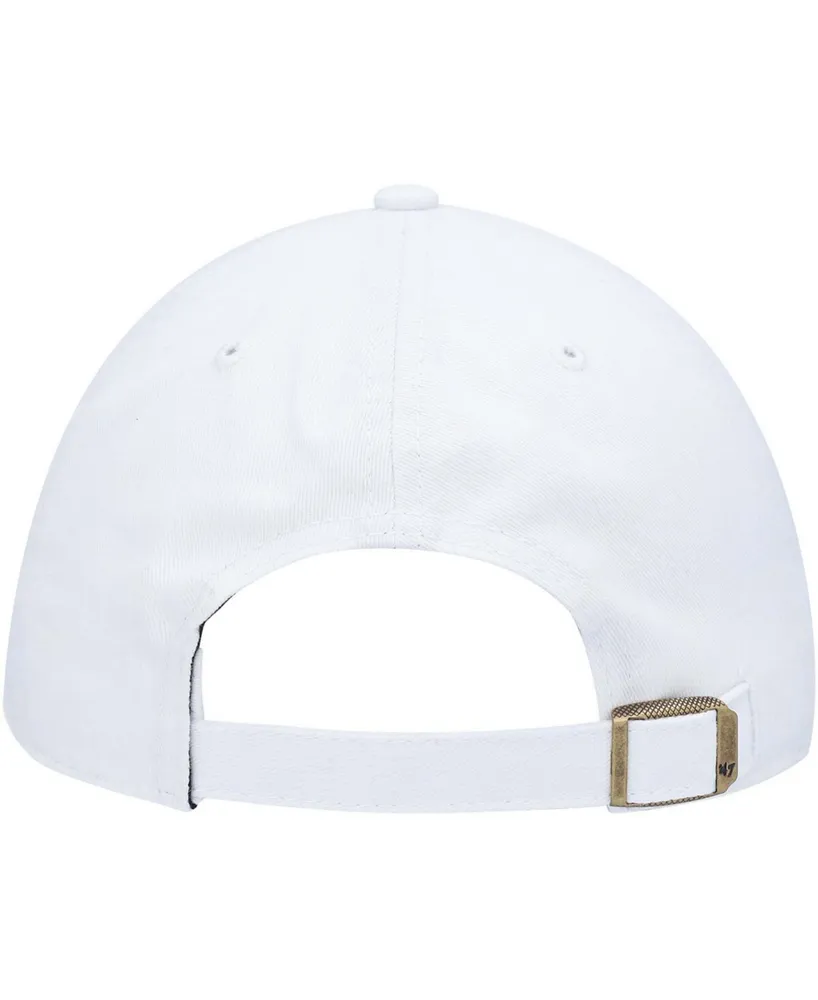 Women's White Denver Broncos Miata Clean Up Logo Adjustable Hat