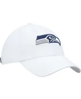 Women's White Seattle Seahawks Miata Clean Up Logo Adjustable Hat