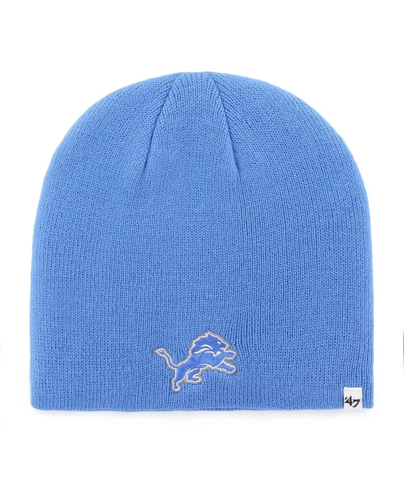 Men's Blue Detroit Lions Primary Logo Knit Beanie