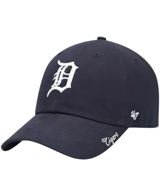 Women's Navy Detroit Tigers Team Miata Clean Up Adjustable Hat