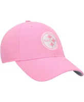 Big Girls Pink Pittsburgh Steelers Rose Mvp Adjustable Hat