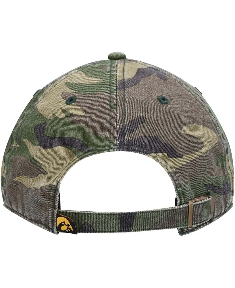 Men's Camo Iowa Hawkeyes Clean Up Core Adjustable Hat