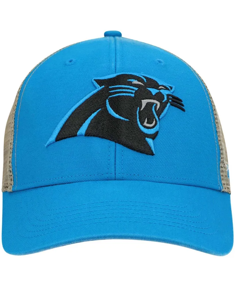 Men's Blue, Natural Carolina Panthers Flagship Mvp Trucker Snapback Hat