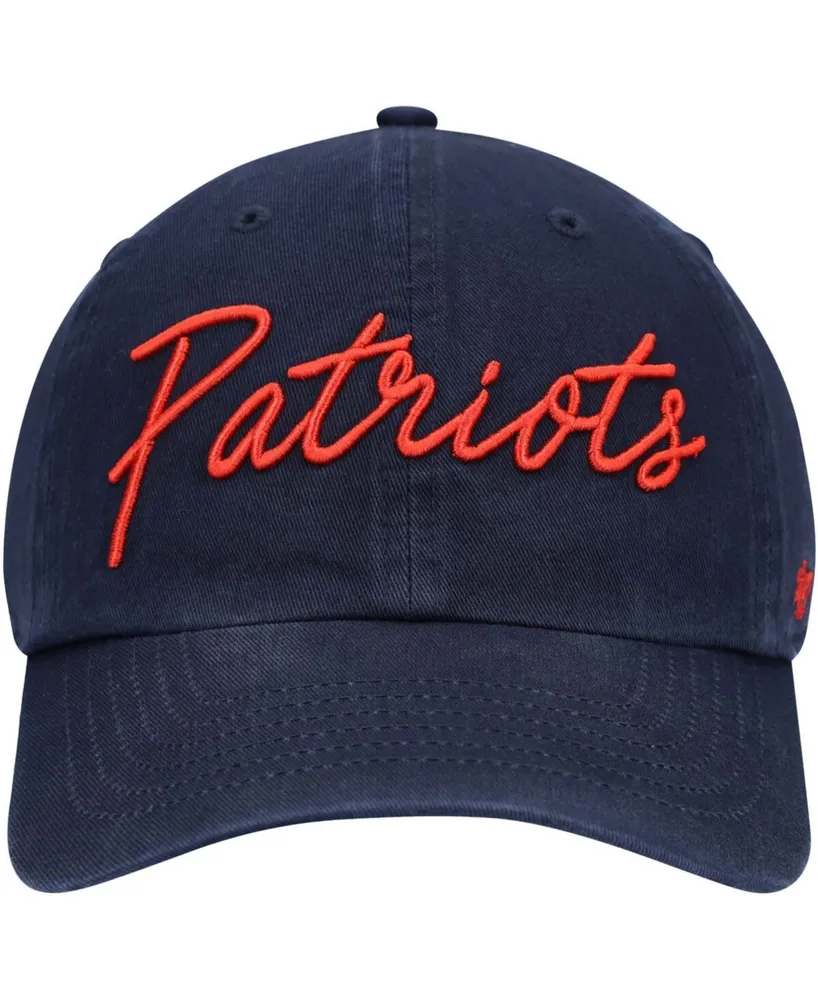 Women's Navy New England Patriots Vocal Clean Up Adjustable Hat