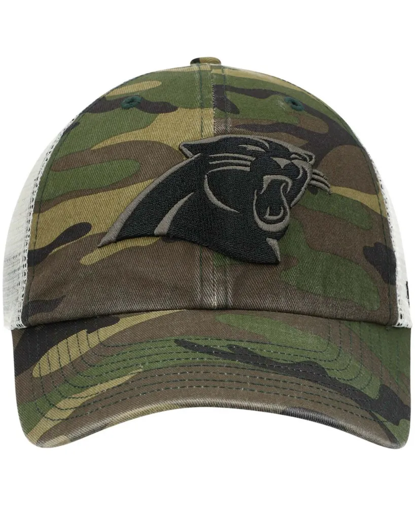 Men's Camo Carolina Panthers Branson Mvp Trucker Snapback Hat