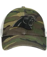 Men's Camo Carolina Panthers Branson Mvp Trucker Snapback Hat