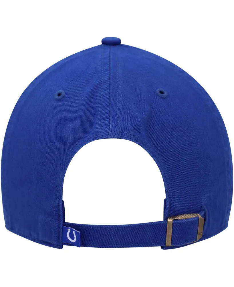 Men's Royal Indianapolis Colts Clean Up Alternate Adjustable Hat