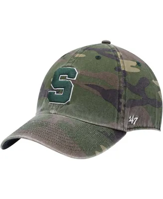 Men's Camo Michigan State Spartans Clean Up Core Adjustable Hat