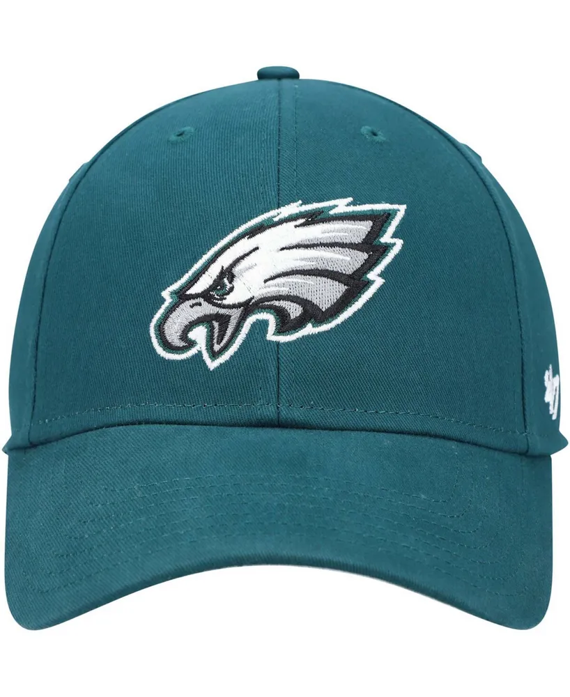 Boys Midnight Green Philadelphia Eagles Basic Mvp Adjustable Hat