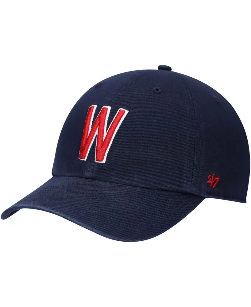 Washington Black Senators Rings & Crwns Team Fitted Hat - Cream/Navy