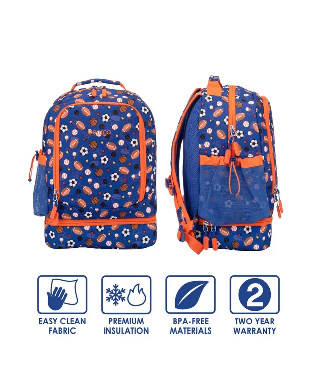 Bentgo Kids Prints 2-In-1 Backpack and Insulated Lunch Bag