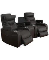 Jabarr 3-Pc. Beyond Leather Theater Seating with 1 Console, Created for Macy's