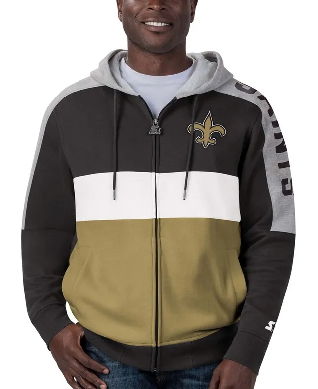 Starter Men's Midnight Green, Black Philadelphia Eagles Playoffs Color  Block Full-Zip Hoodie - Macy's