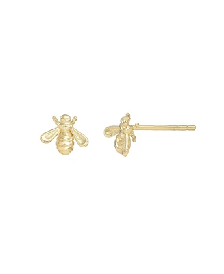 Zoe Lev 14K Gold Bee Stud Earrings