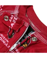 Infant & Newborn Arizona Cardinals Full Zip Raglan Coverall