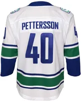 Big Boys and Girls Elias Pettersson White Vancouver Canucks 2019/20 Away Premier Player Jersey