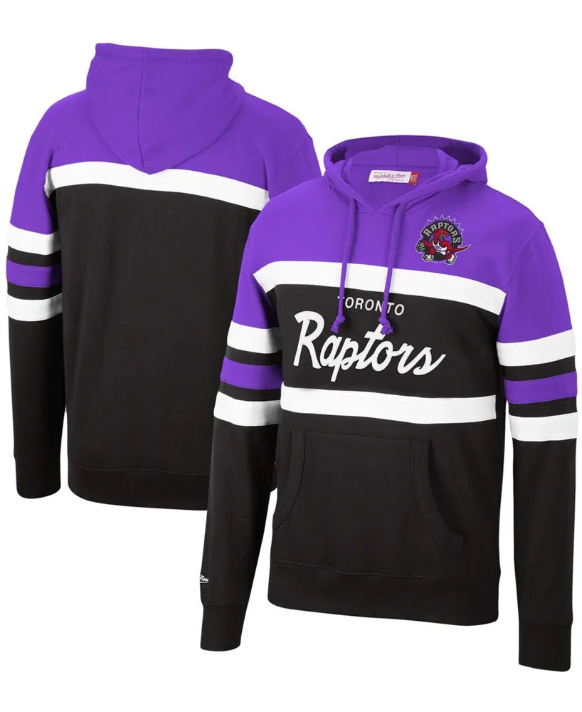 Men's Purple and Black Toronto Raptors Head Coach Pullover Hoodie