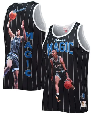 Men's Penny Hardaway Black Orlando Magic Hardwood Classics Player Tank Top