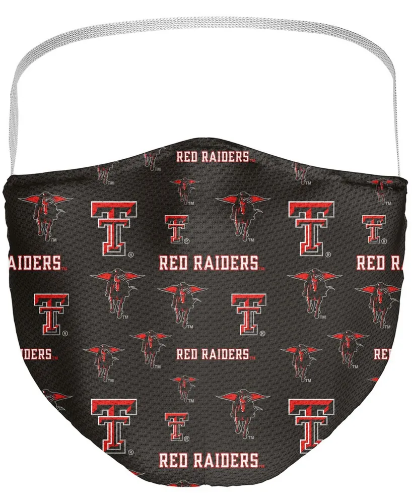 Multi Adult Texas Tech Red Raiders All Over Logo Face Covering 3-Pack
