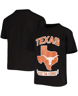 Big Boys and Girls Texas Longhorns Strong Mascot T-shirt