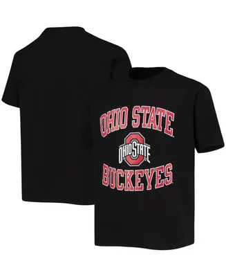 Big Boys and Girls Black Ohio State Buckeyes Circling Team Jersey T-shirt
