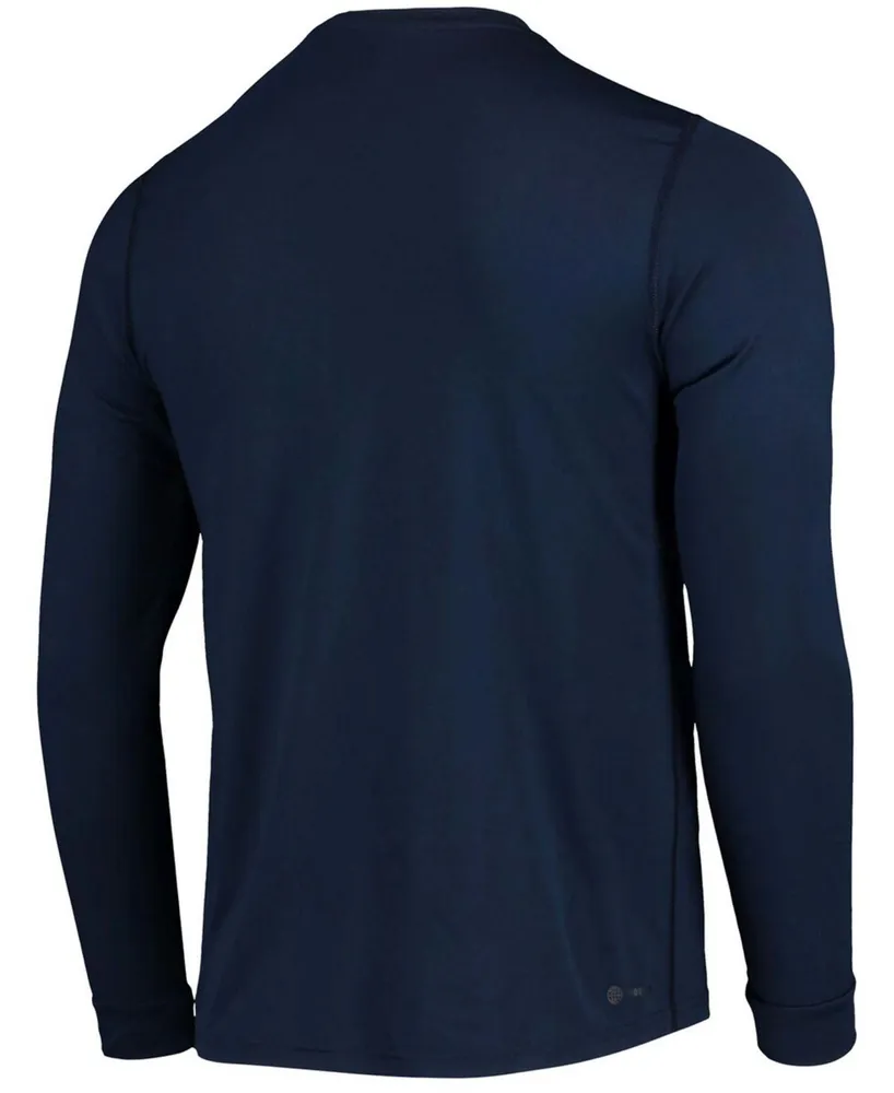 Men's Deep Sea Blue Seattle Kraken Dassler Aeroready Creator Long Sleeve T-shirt