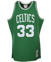 Men's Larry Bird Kelly Green Boston Celtics 1985/86 Hardwood Classics Authentic Jersey